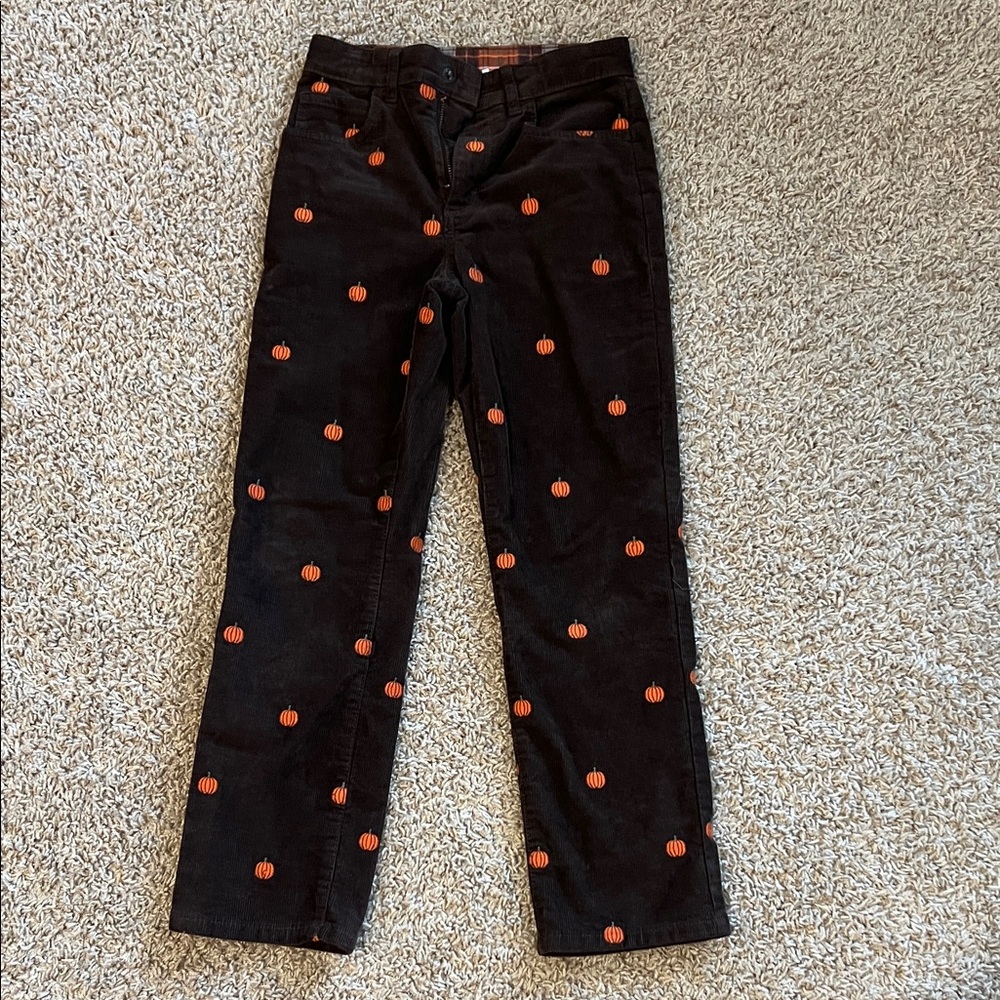 Gymboree corduroy Pants with Pumpkin Embroidery